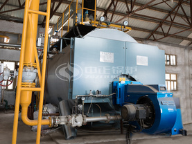 10噸WNS系列冷凝式燃氣蒸汽鍋爐項目（泰爾特染整）
