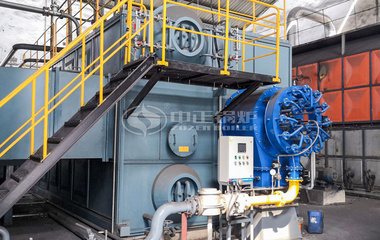 聯華染整25噸SZS系列環保型燃氣蒸汽鍋爐項目