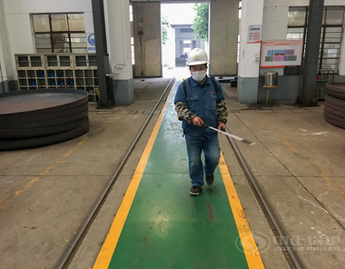 中正鍋爐對各生產車間進行全面消毒