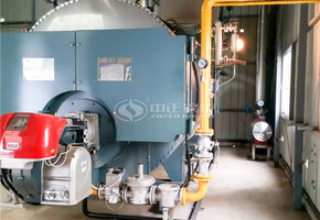 信之諾電子4噸WNS系列三回程天然氣蒸汽低氮鍋爐項目