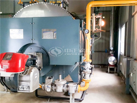 信之諾電子4噸WNS系列三回程天然氣蒸汽低氮鍋爐項目
