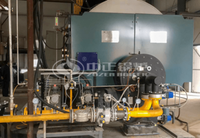 唐山金利海生物柴油5噸WNS系列三回程燃氣蒸汽鍋爐項目