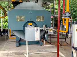 實地探訪廣西中正WNS系列2噸燃氣蒸汽鍋爐運行項目