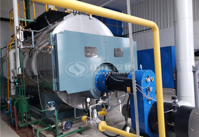 江蘇宇航板業6噸WNS系列冷凝式三回程燃氣蒸汽鍋爐項目
