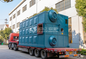 玉鋒實業10噸SZS系列燃氣蒸汽鍋爐項目