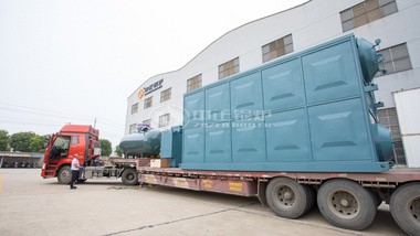中正6噸快裝燃氣蒸汽低氮鍋爐發往廣元吉香居