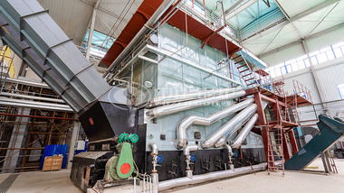 運行于易高生物能源的中正25噸SZL系列生物質蒸汽鏈條爐