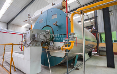 阿美斯壯礦棉板業700萬大卡YQW系列燃氣臥式導熱油鍋爐項目