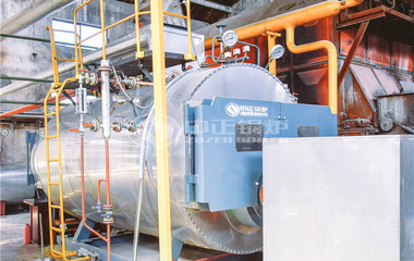 保利化肥4噸WNS系列三回程燃氣蒸汽鍋爐項目