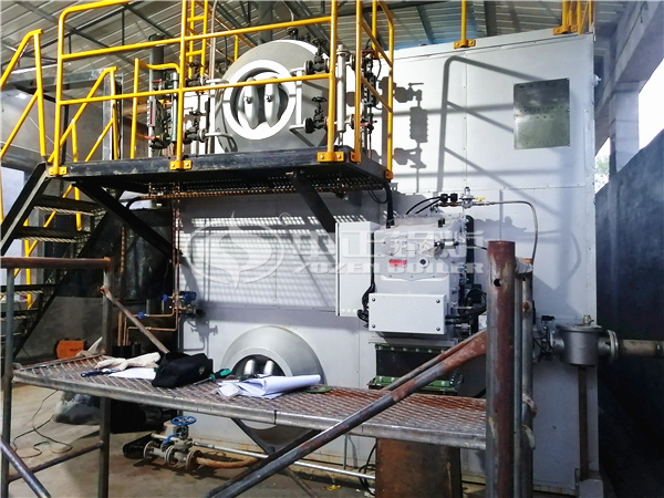 80萬噸包裝裝飾新材料項目配套SZS系列燃氣鍋爐點火成功