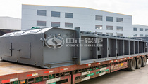 中國輕工業長沙工程15噸SZL系列燃煤鏈條爐排水管蒸汽鍋爐項目