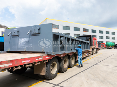 中正15噸SZL系列燃煤鏈條爐排水管蒸汽鍋爐發往埃塞俄比亞