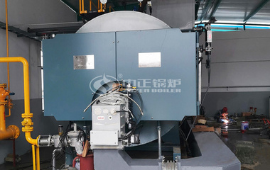 廣潤新型建材10噸高效WNS系列三回程燃氣蒸汽鍋爐項目