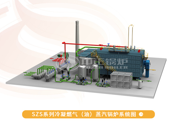 中正SZS系列冷凝式燃氣鍋爐系統示意圖