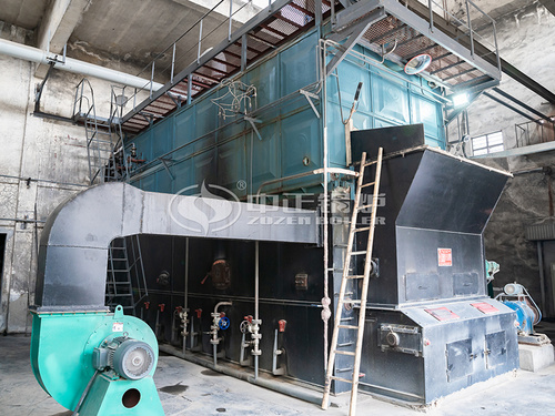 丹毛紡織15噸DZL系列燃生物質三鍋筒蒸汽鍋爐項目