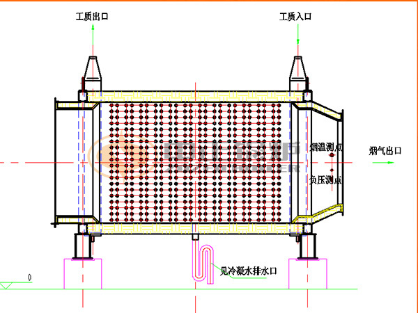 燃?xì)忮仩t冷凝器的結(jié)構(gòu)簡圖