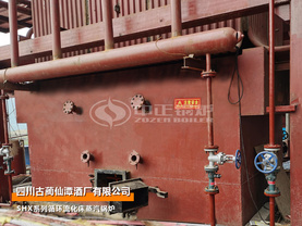 四川古藺仙潭酒廠25噸SHX系列循環流化床蒸汽鍋爐項目