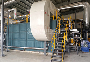 勝幫化工10噸SZS系列冷凝式燃氣蒸汽鍋爐項目