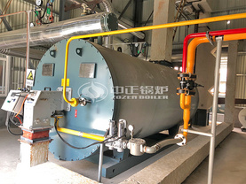 吉高實業160萬大卡燃氣臥式導熱油鍋爐項目