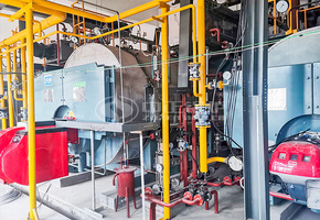 青島華金苑針織4噸和2噸WNS系列燃氣蒸汽鍋爐項目