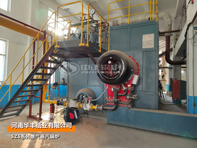 華豐紙業SZS系列25噸冷凝式環保燃氣蒸汽鍋爐項目
