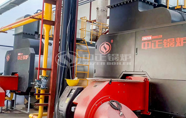 江西匯盈10噸WNS系列環保蒸汽鍋爐項目