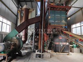 湖北領智6噸SZL系列燃生物質蒸汽鍋爐項目