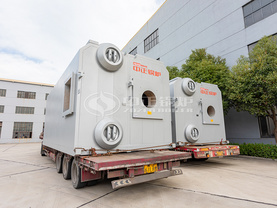 范縣惠和SZS系列14MW快裝燃氣熱水鍋爐供暖項目