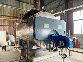 瑞昕金屬6噸環保型WNS系列三回程燃氣蒸汽鍋爐項目