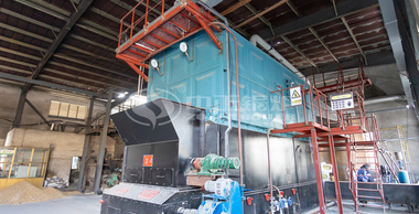 明源紡織SZL系列6噸燃生物質蒸汽鍋爐項目