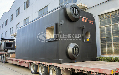 濱華新材料SZS系列10噸輕柴油蒸汽鍋爐項目
