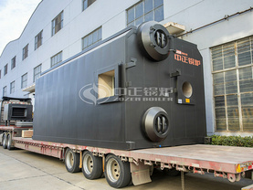 濱華新材料SZS系列10噸輕柴油蒸汽鍋爐項目