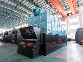 萬佳包裝8噸SZL系列生物質蒸汽鍋爐項目