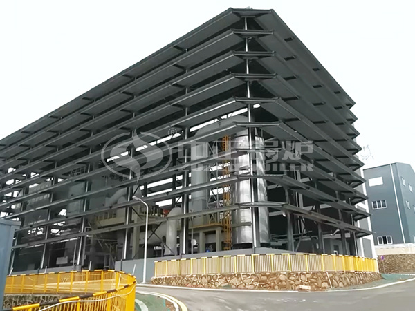 中正導熱油鍋爐在甕福達州基地磷石膏綜合利用項目現場