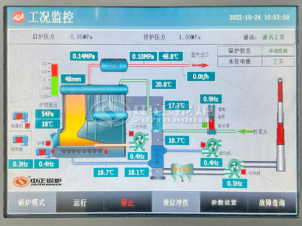 中正SZL生物質(zhì)鍋爐自動化程度高