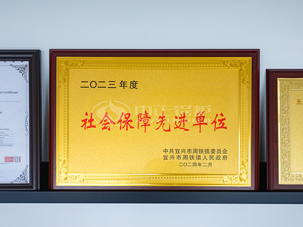 2023年度社會保障先進單位
