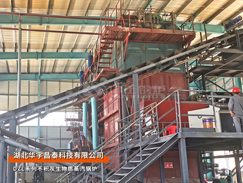 湖北華宇昌泰DZL系列20噸不積灰生物質(zhì)鍋爐建材加氣磚項目