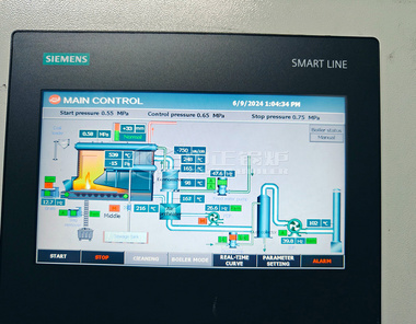 中正鍋爐的鍋爐搭配智能化控制系統(tǒng)