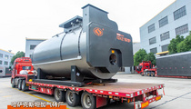 出口哈薩克斯坦WNS系列6噸燃氣蒸汽鍋爐建材加氣磚項目