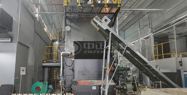 中正鍋爐4噸/小時雙鍋筒生物質(zhì)蒸汽鍋爐用于雙胞胎飼料廠項目