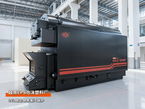 越南Tan Phong泡沫塑料厂DZL系列4吨生物质蒸汽锅炉项目