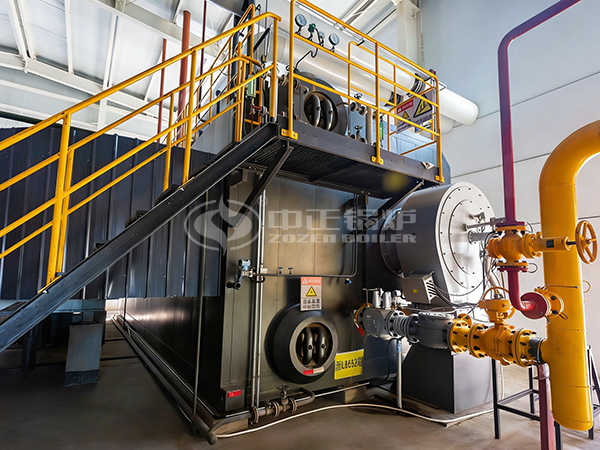 中正鍋爐SZS系列燃氣蒸汽鍋爐運行于項目現場