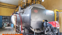 出口哈薩克斯坦WNS系列6噸燃氣蒸汽鍋爐建材加氣磚項目