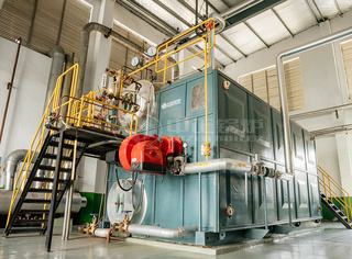 永乐高锅炉6吨SZS系列燃气锅炉现场运行图