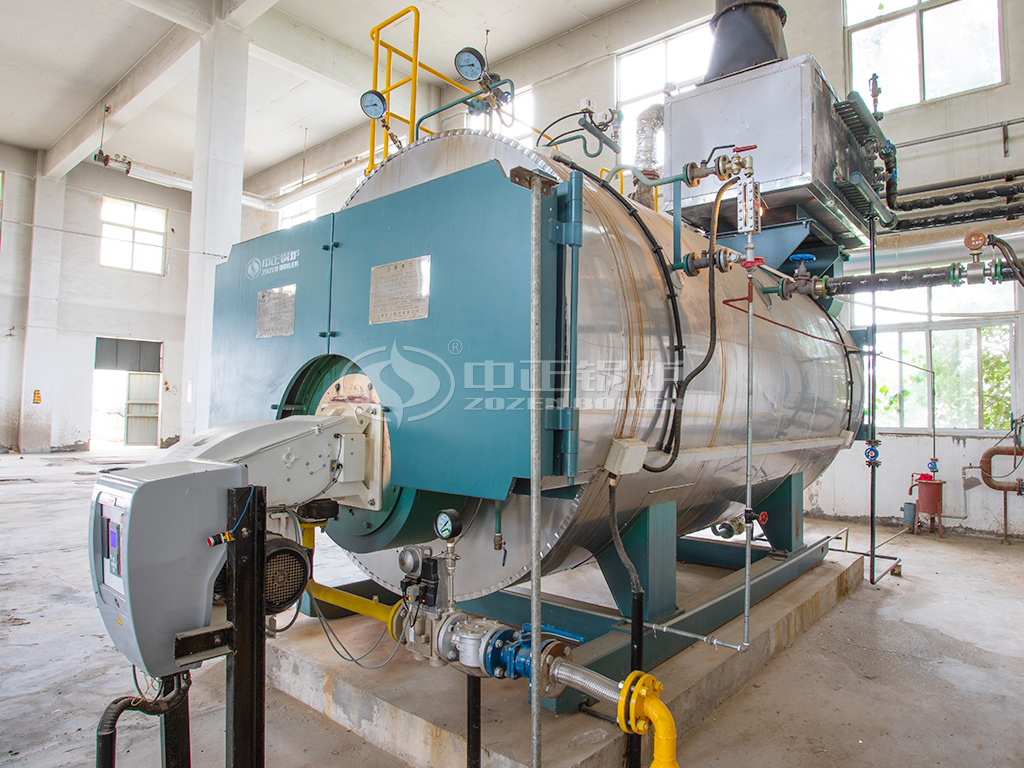 4吨中正WNS系列燃气锅炉于郑州豫港制药有限公司正在运行