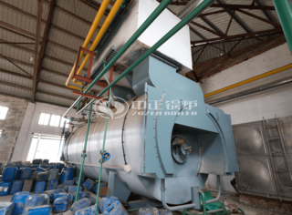 运行在如皋泰尔特染整的永乐高低氮锅炉