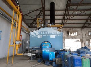 运行在如皋泰尔特染整永乐高10吨燃气锅炉