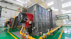 永乐高出品的20t/h SZS系列冷凝式燃气蒸汽锅炉（彩客化学）