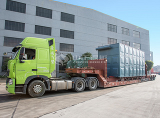 永乐高锅炉出口印尼一台YLW系列燃煤（生物质）导热油锅炉