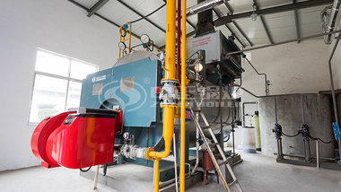   中正锅炉于丁堰纺织4吨WNS系列冷凝式燃气蒸汽锅炉项目